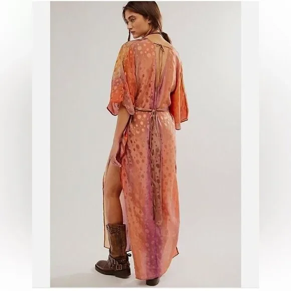 Free People Jen's Pirate Booty Electric Universe Kaftan Size - Picture 3 of 8